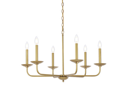 Cohen 30 inch pendant in brass