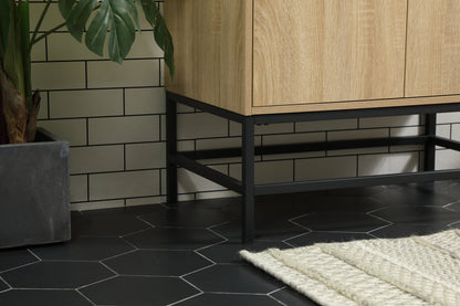 30 inch Single bathroom vanity in mango wood