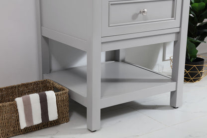 24 in. Single bathroom vanity set in Grey
