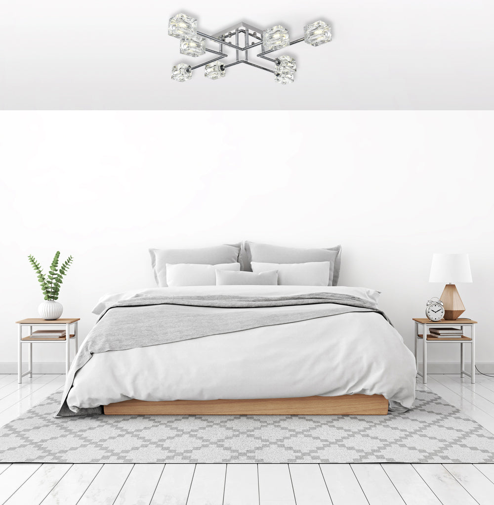 Lyra 32 inch Flush Mount in Chrome