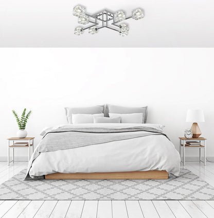 Lyra 32 inch Flush Mount in Chrome