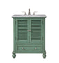 30 In.Single Bathroom Vanity Set In Vintage Mint