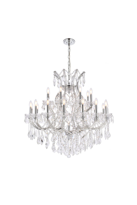 Maria Theresa 24 light Chrome Chandelier Clear Royal Cut Crystal