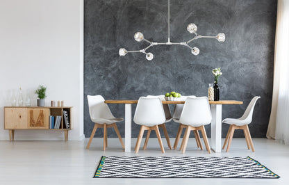 Zayne 6 Light Pendant in Chrome