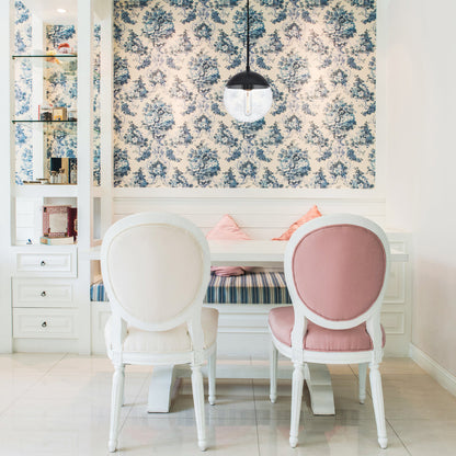 Eclipse 1 Light Black Pendant With Clear Glass