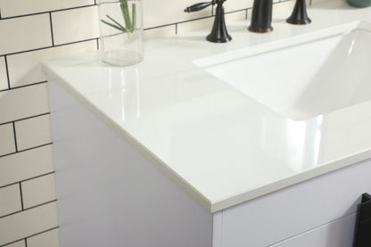 36 inch Single bathroom vanity in white