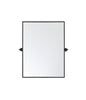 Rectangle pivot mirror 24x32 inch in black