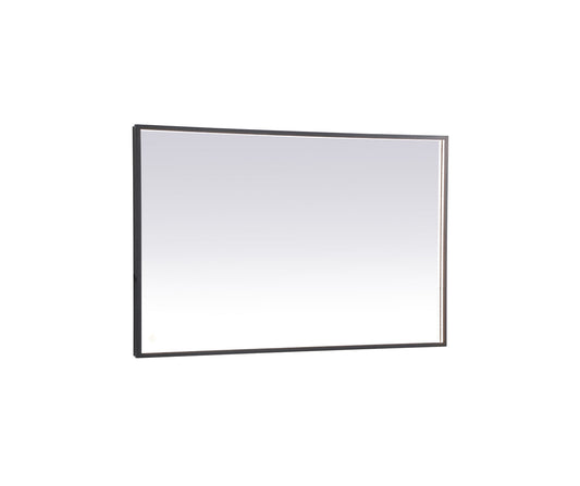 Pier 30x48 inch LED mirror with adjustable color temperature 3000K/4200K/6400K in black