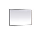 Pier 30x48 inch LED mirror with adjustable color temperature 3000K/4200K/6400K in black