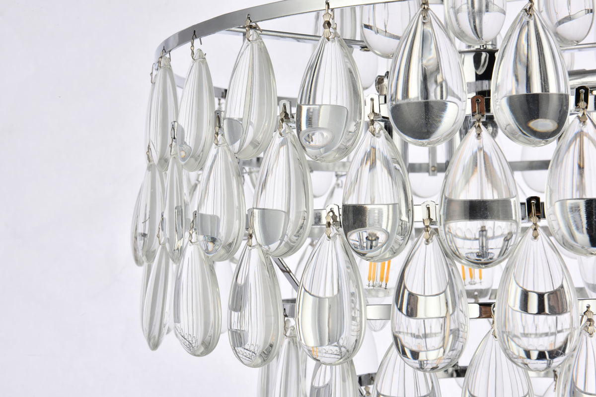 Mila 16 inch pendant in chrome