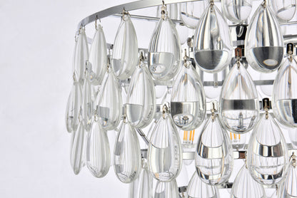 Mila 16 inch pendant in chrome