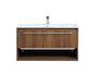 36 inch  Single Bathroom Floating Vanity in Walnut Brown