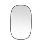 Metal Frame Oval Mirror 30x48 Inch in Black