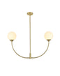 Nyomi 36 inch chandelier in Brass