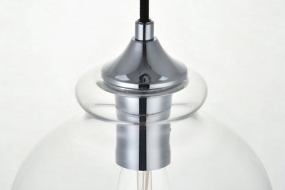Destry 1 Light Chrome Pendant With Clear Glass