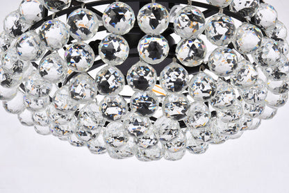 Savannah 18 inch flush mount in black