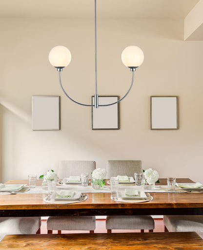 Nyomi 30 inch chandelier in Chrome