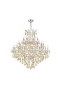 Maria Theresa 37 light Chrome Chandelier Golden Teak (Smoky) Royal Cut Crystal
