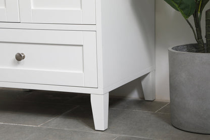 24 inch Single Bathroom Vanity in White