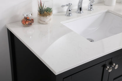 42 inch Single Bathroom Vanity in Black