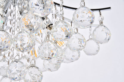Toureg 6 light Chrome Pendant Clear Royal Cut Crystal