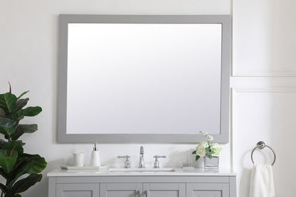 Aqua rectangle vanity mirror 48 inch in Grey