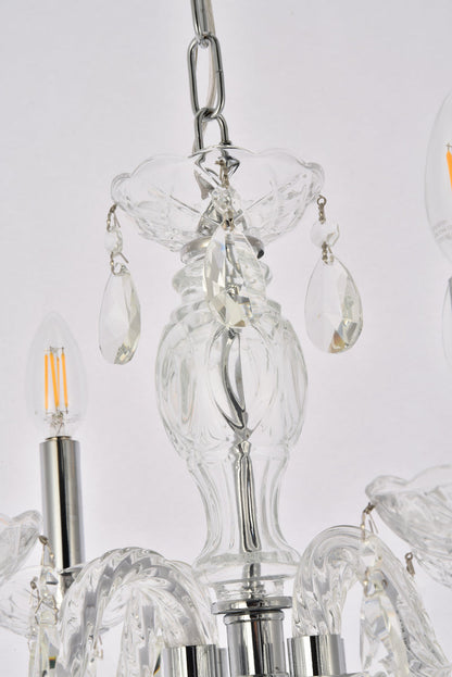 Princeton 4 light Chrome Pendant Clear Royal Cut Crystal