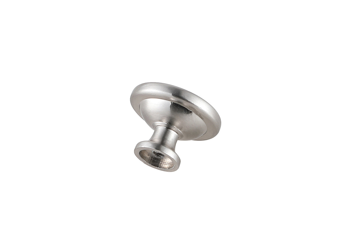 Garlande 1.2" Diameter Brushed Nickel Mushroom Knob Multipack (Set of 10)