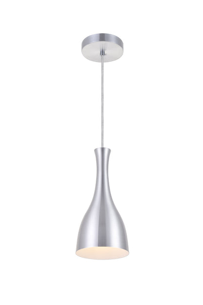 Aiken 1 Light Burnished Nickel Pendant