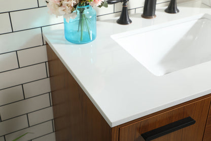 30 inch bathroom vanity in Teak