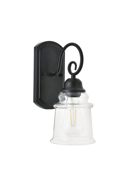 spire 1 light Black Wall Sconce