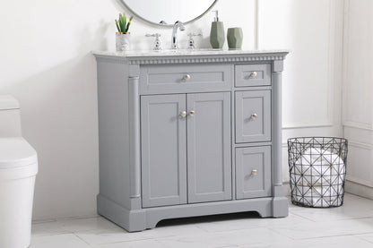 36 inch Single bathroom vanity in  Grey