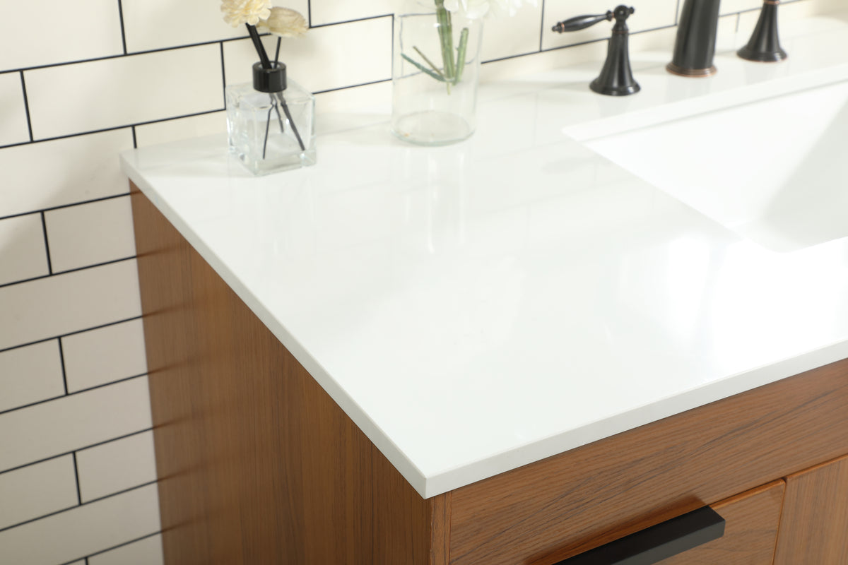 48 inch Single bathroom vanity in teak