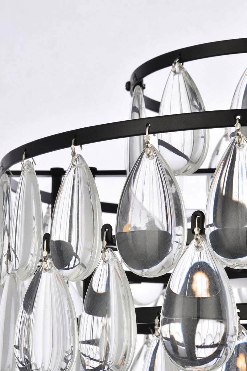 Mila 14 inch pendant in black