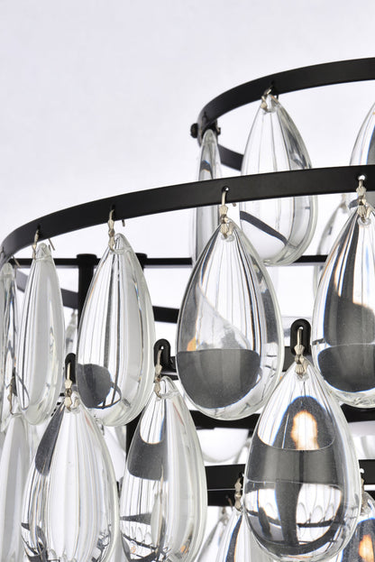 Mila 14 inch pendant in black