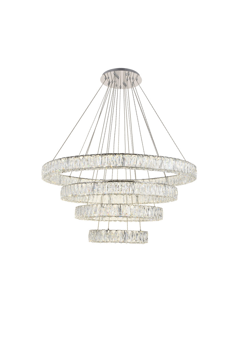 Monroe Integrated LED chip light Chrome Chandelier Clear Royal Cut Crystal