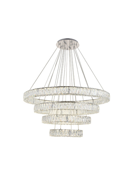 Monroe Integrated LED chip light Chrome Chandelier Clear Royal Cut Crystal