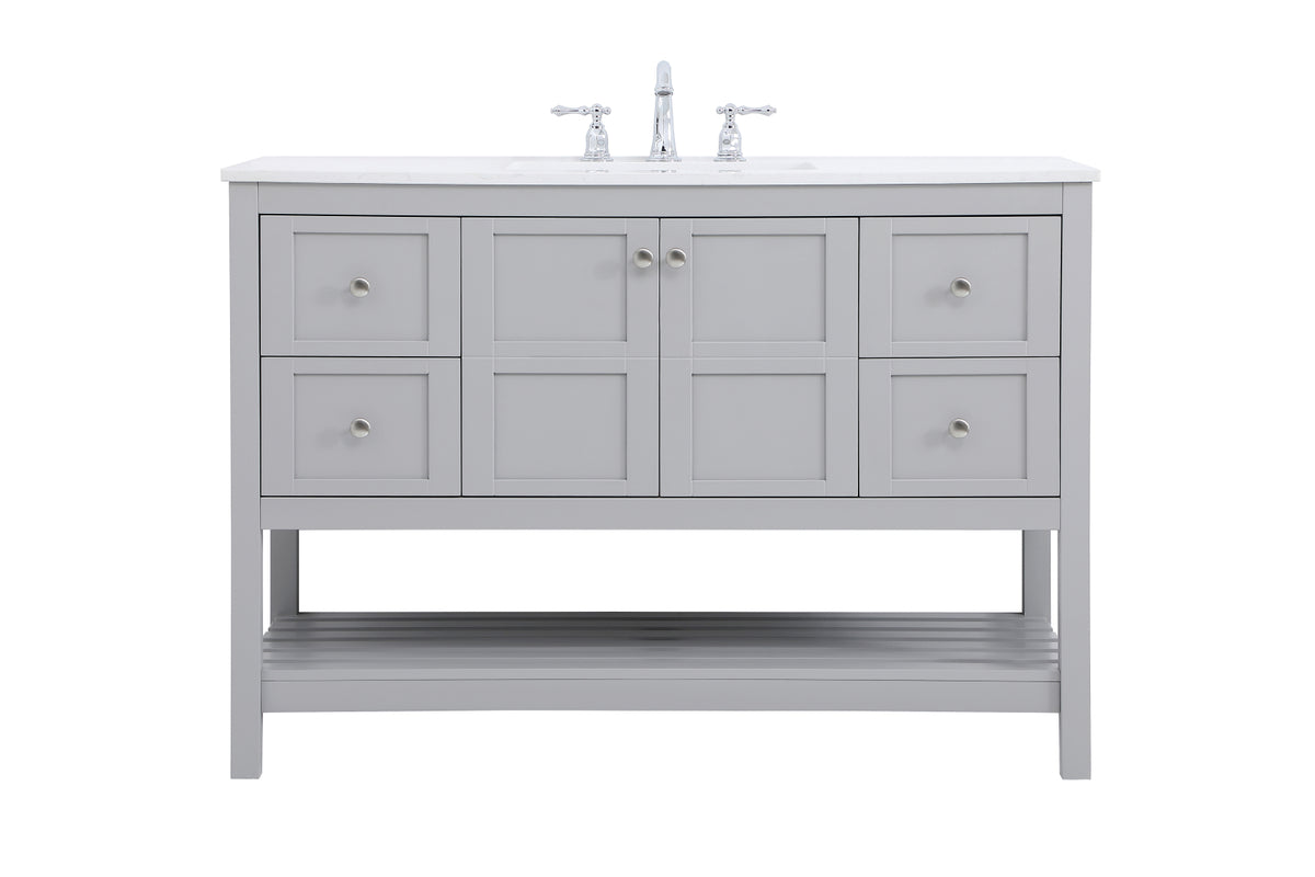 48 inch Single Bathroom Vanity in Gray