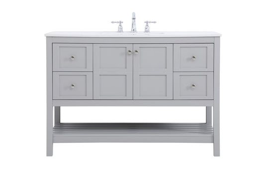 48 inch Single Bathroom Vanity in Gray
