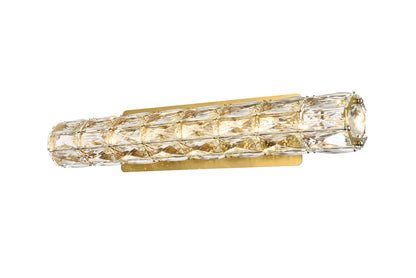 Valetta 24 inch LED linear wall sconce in gold