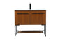 40 inch Single bathroom vanity in teak