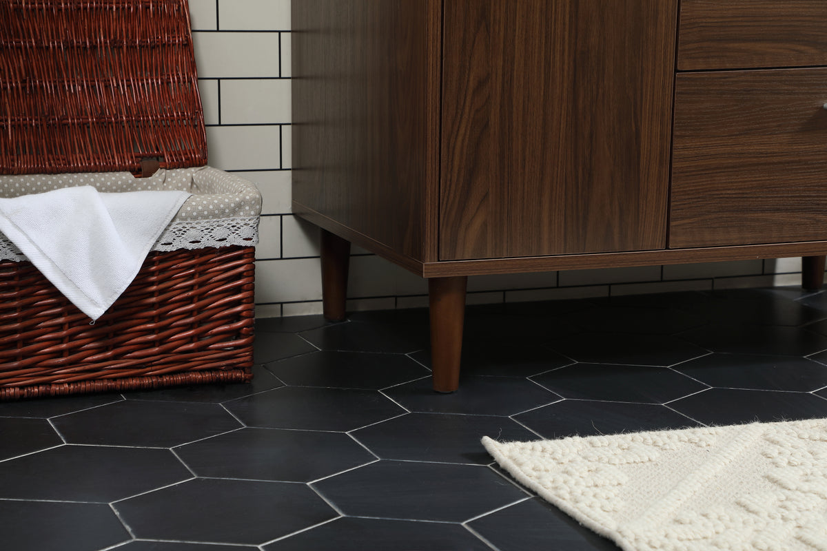 36 inch bathroom vanity in Walnut