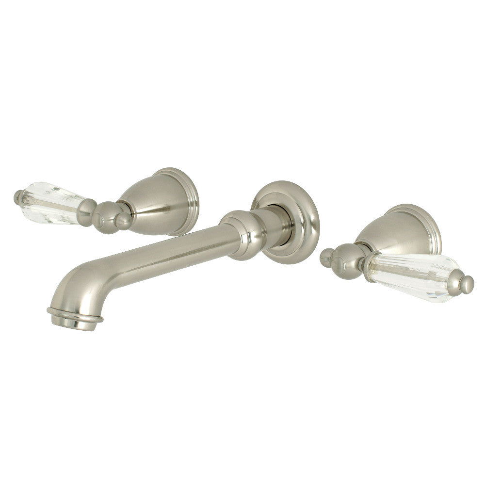 Wilshire Wall-Mount Bathroom Faucet in Brushed Nickel