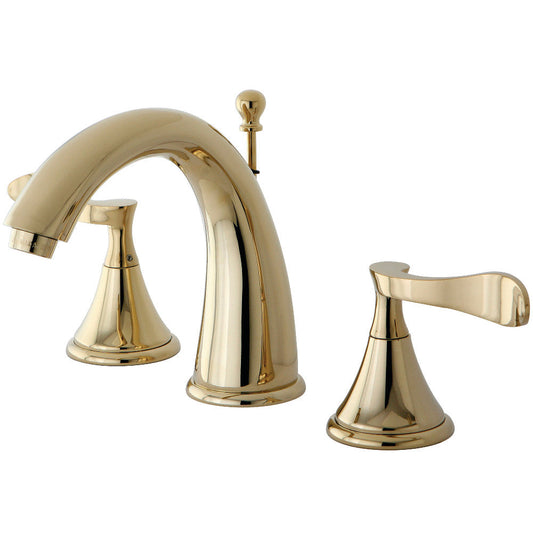Century Widespread Bathroom Faucet in Polished Brass