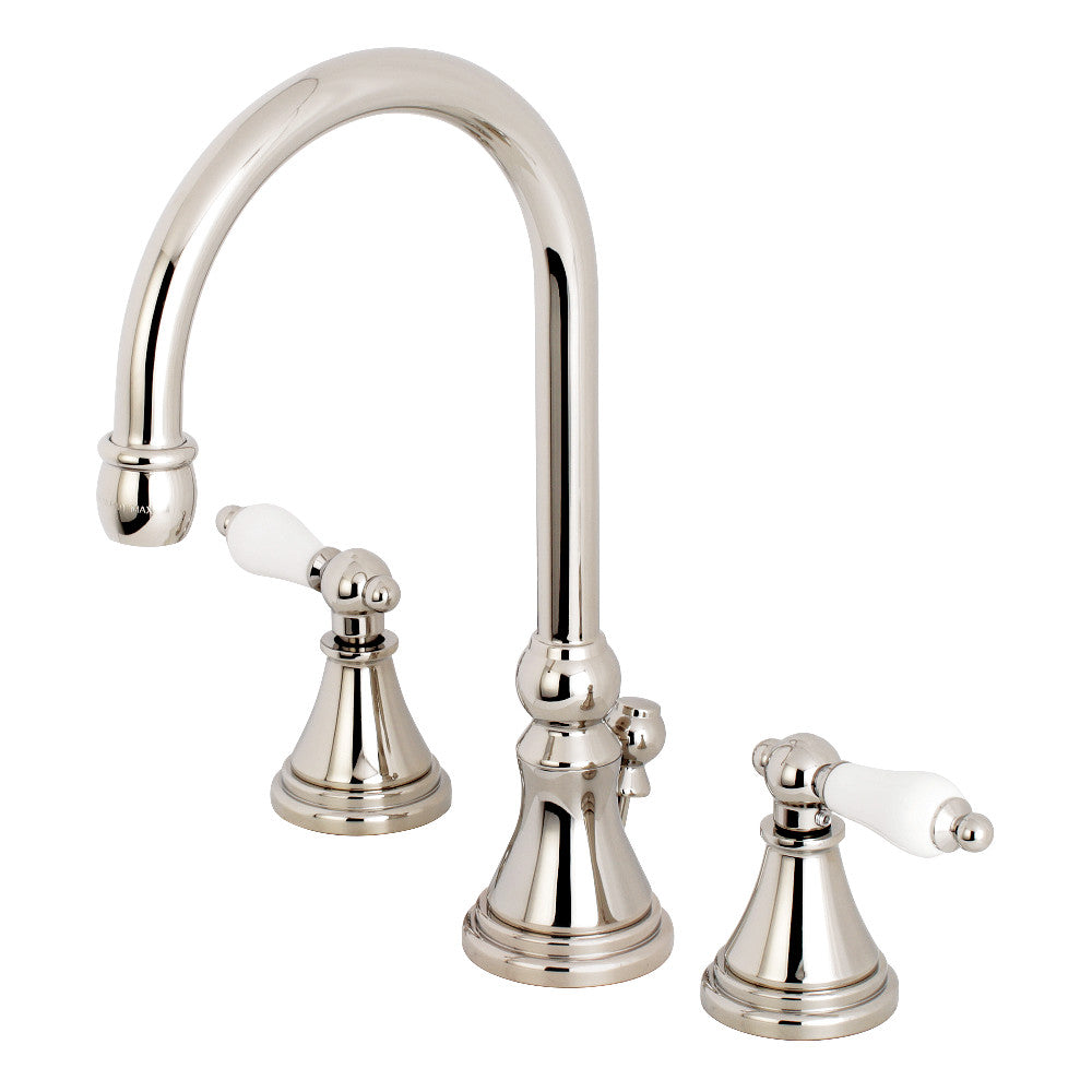 Governor Widespread Bathroom Faucet in Polished Nickel