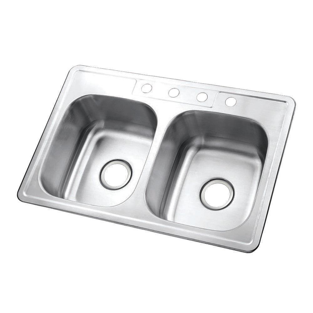 Studio 33 Inch Drop-In Kitchen Sink in Brushed Stainless