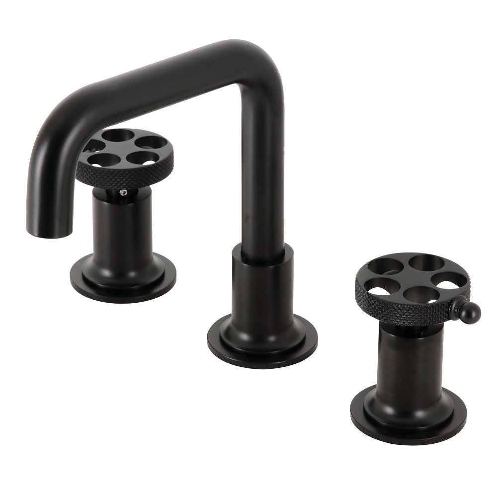 Webb Widespread Bathroom Faucet in Matte Black