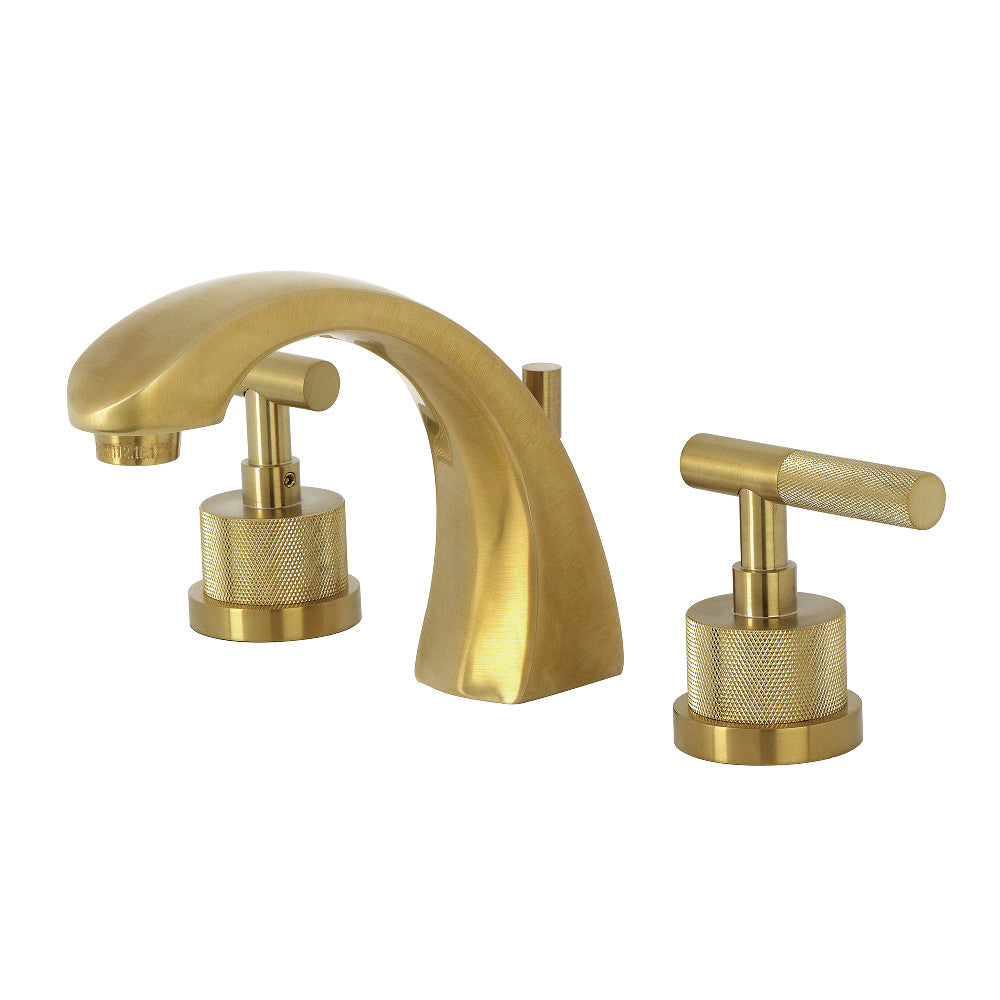 Convergent Widespread Bathroom Faucet in Brushed Brass