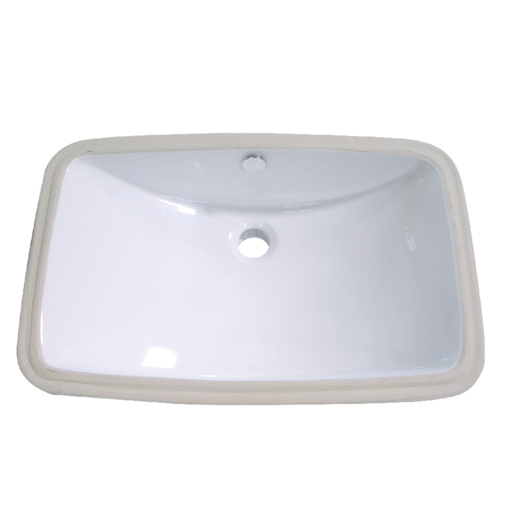 Forum 18.5 Inch Undermount Bathroom Sink in White