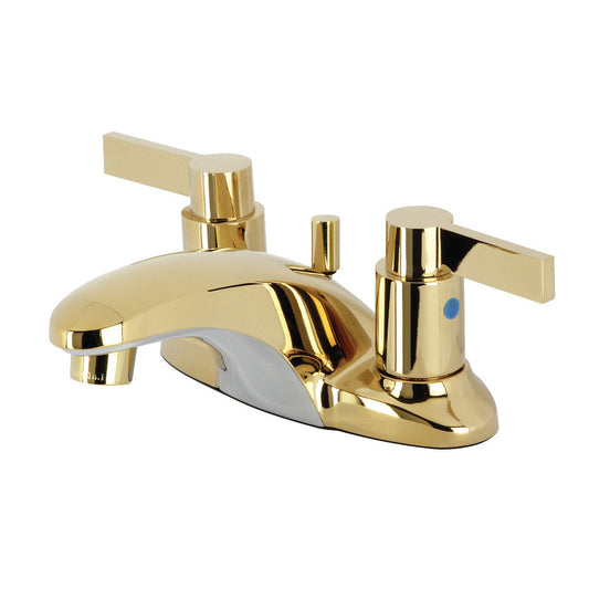 NuvoFusion 4 Inch Centerset Bathroom Faucet in Polished Brass